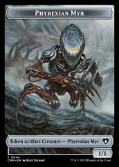Human Soldier // Phyrexian Myr Double-Sided Token [Commander Masters Tokens] | Odin's Place