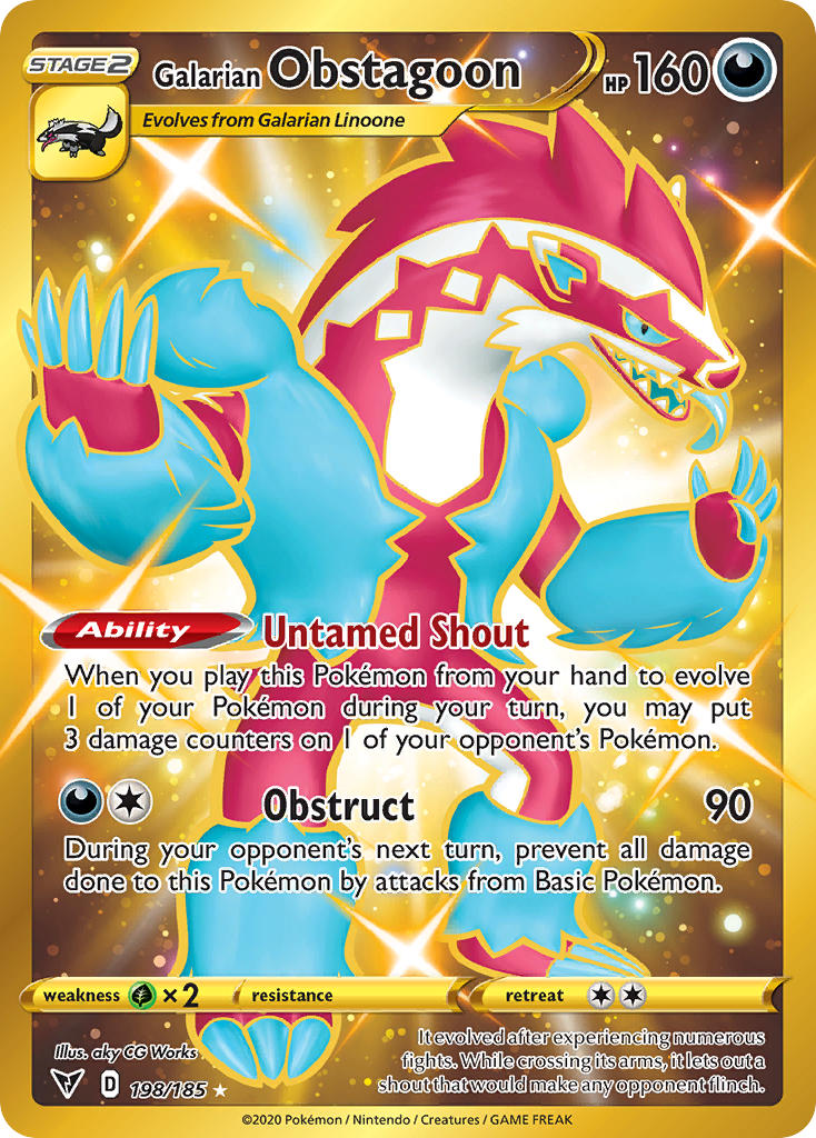 Galarian Obstagoon (198/185) [Sword & Shield: Vivid Voltage] | Odin's Place