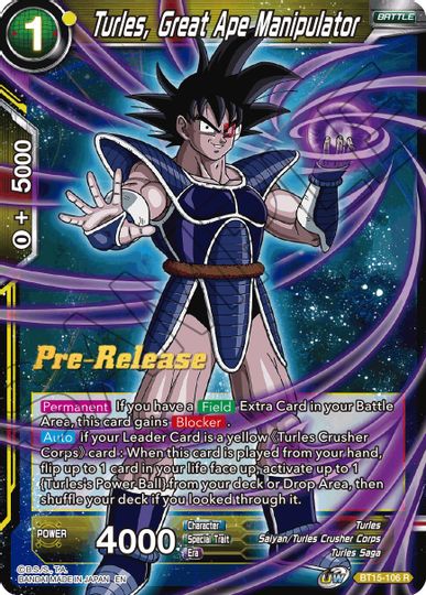 Turles, Great Ape Manipulator (BT15-106) [Saiyan Showdown Prerelease Promos] | Odin's Place