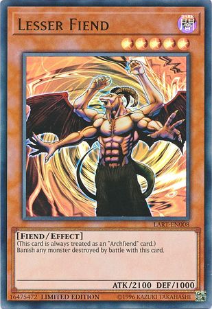 Lesser Fiend [LART-EN008] Ultra Rare | Odin's Place