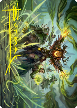 Witherbloom Command Art Card (Gold-Stamped Signature) [Strixhaven: School of Mages Art Series] | Odin's Place