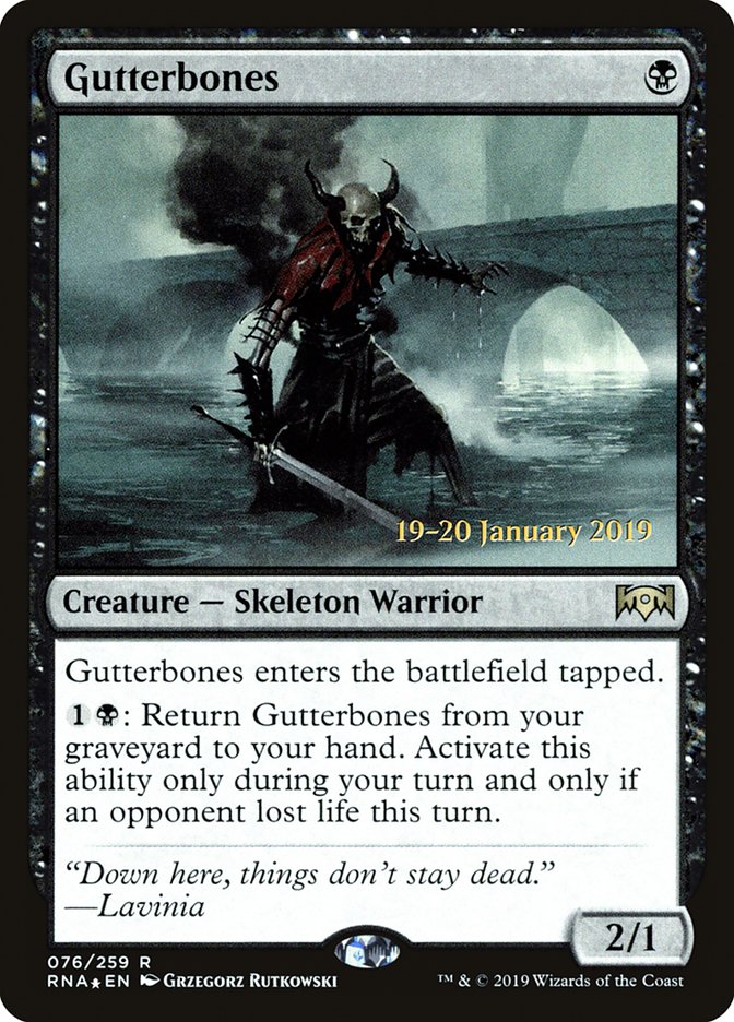 Gutterbones (76) [Ravnica Allegiance Prerelease Promos] | Odin's Place