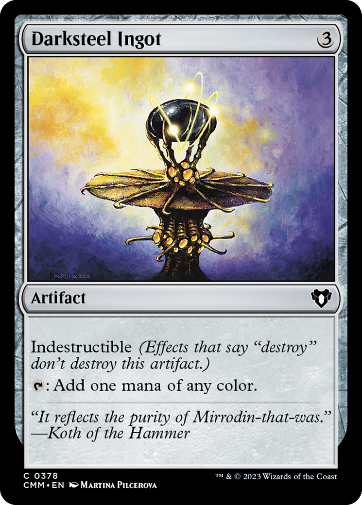 Darksteel Ingot [Commander Masters] | Odin's Place