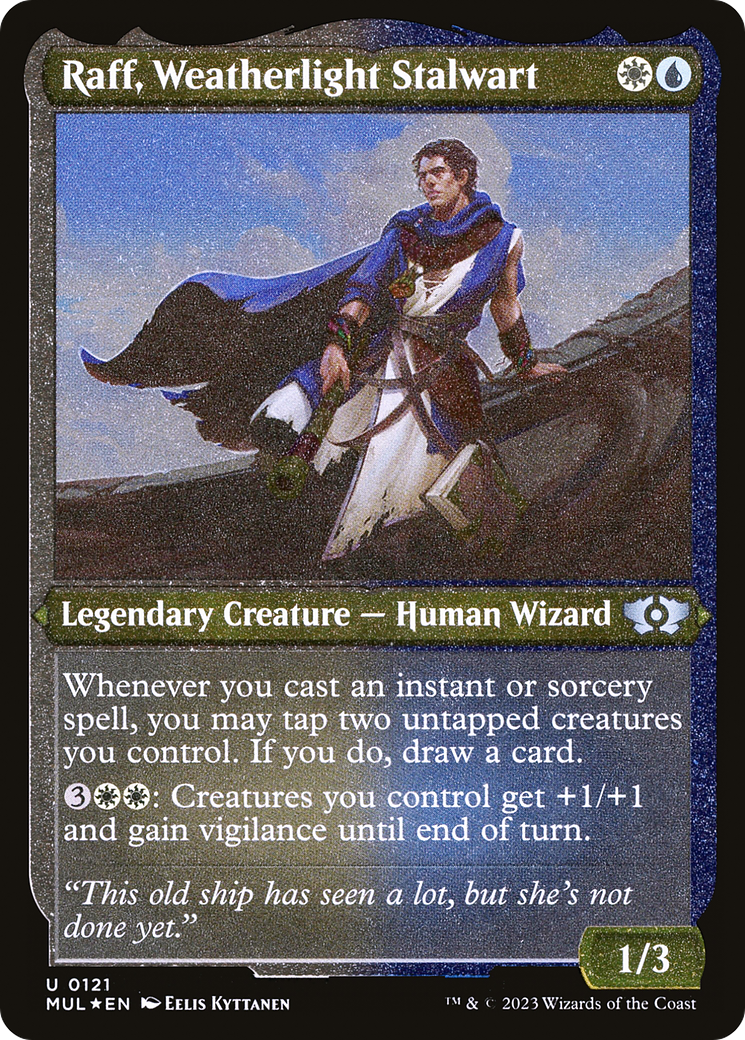 Raff, Weatherlight Stalwart (Foil Etched) [Multiverse Legends] | Odin's Place