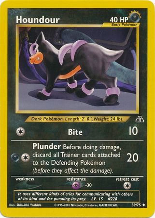 Houndour (39/75) [Neo Discovery Unlimited] | Odin's Place