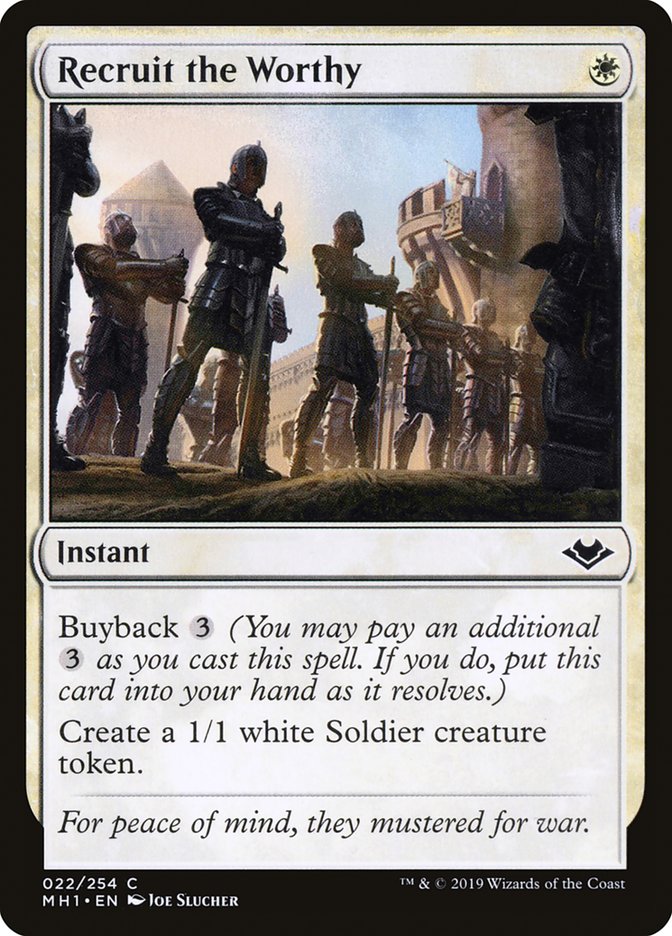 Recruit the Worthy (22) [Modern Horizons] | Odin's Place