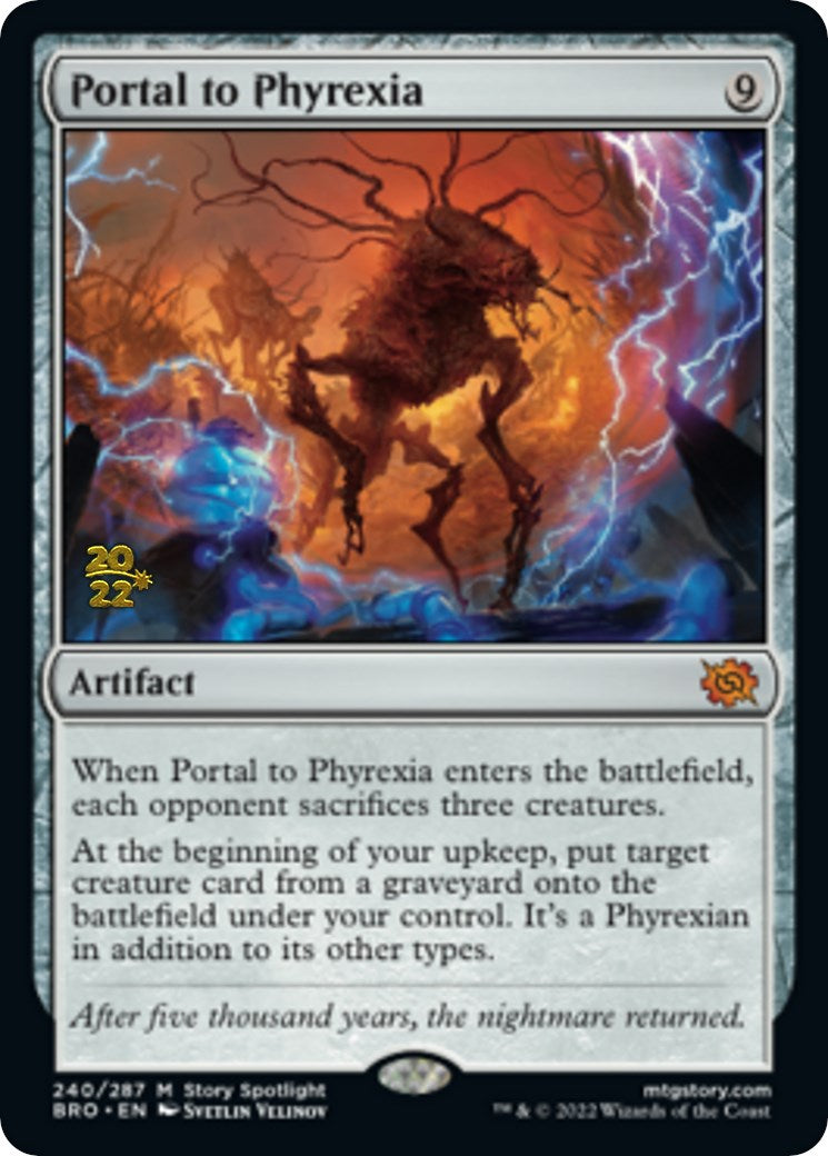 Portal to Phyrexia [The Brothers' War Prerelease Promos] | Odin's Place
