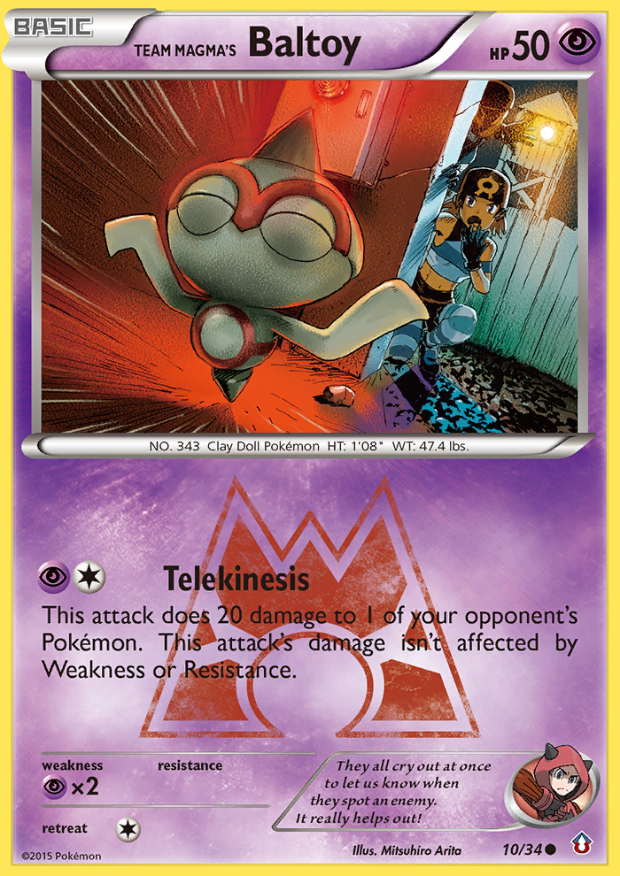Team Magma's Baltoy (10/34) [XY: Double Crisis] | Odin's Place