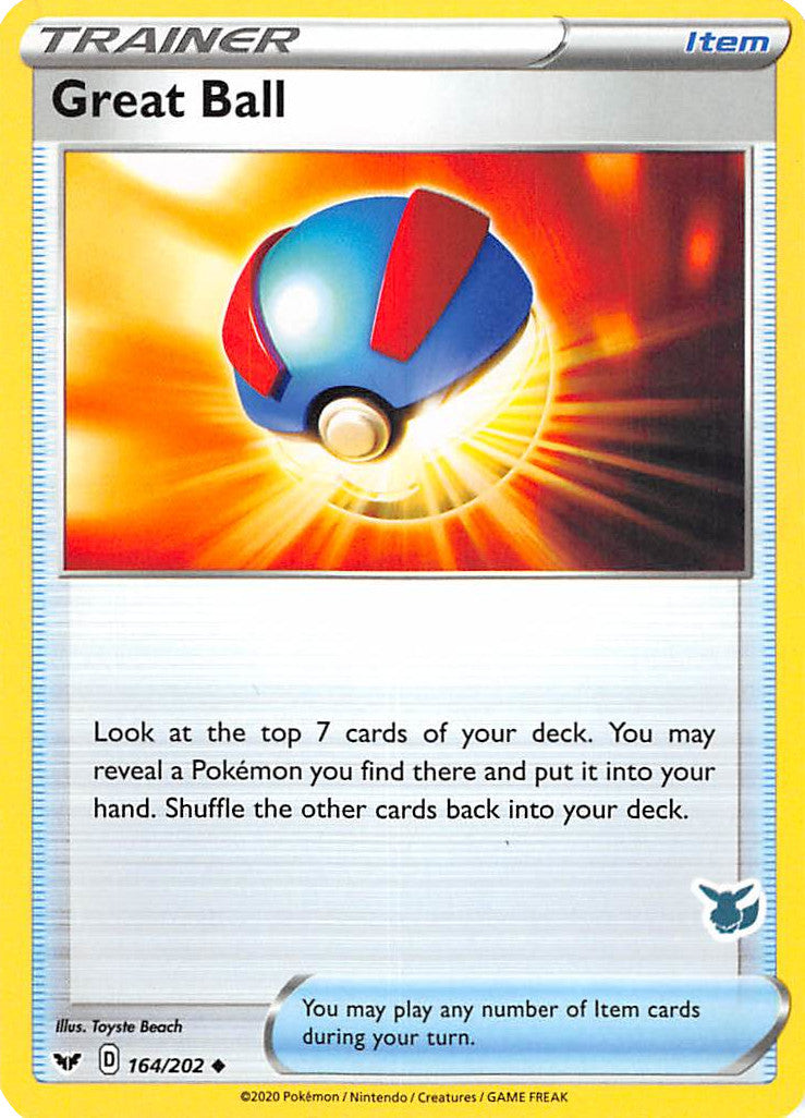 Great Ball (164/202) (Eevee Deck) [Battle Academy 2022] | Odin's Place