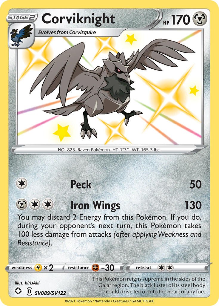 Corviknight (SV089/SV122) [Sword & Shield: Shining Fates] | Odin's Place