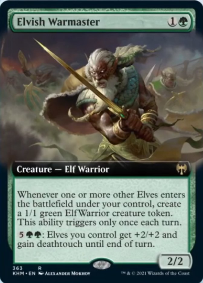 Elvish Warmaster (Extended Art) [Kaldheim] | Odin's Place