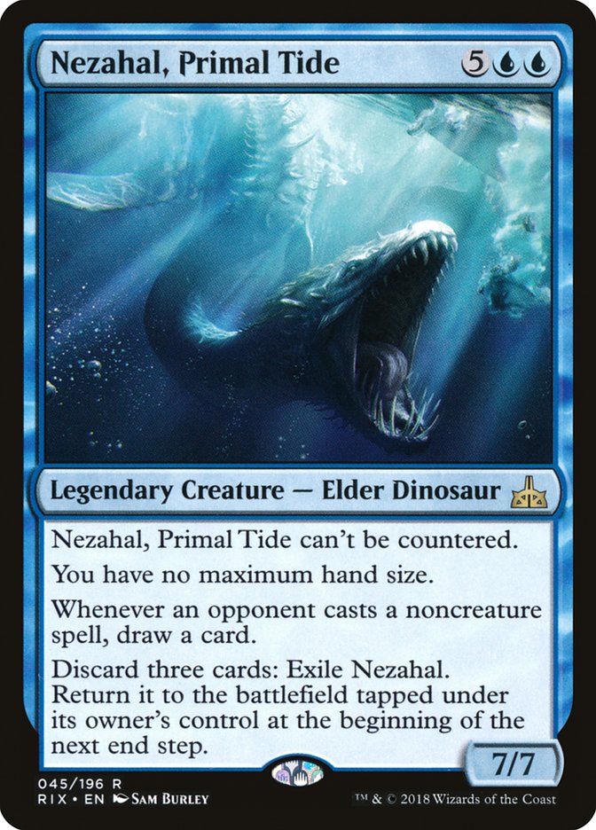 Nezahal, Primal Tide (45) [Rivals of Ixalan] | Odin's Place