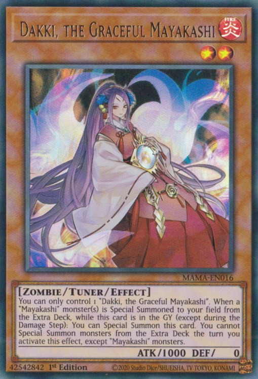 Dakki, the Graceful Mayakashi [MAMA-EN016] Ultra Rare | Odin's Place