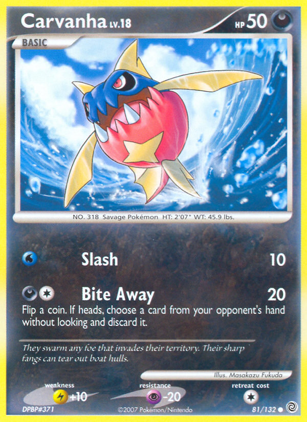 Carvanha (81/132) [Diamond & Pearl: Secret Wonders] | Odin's Place