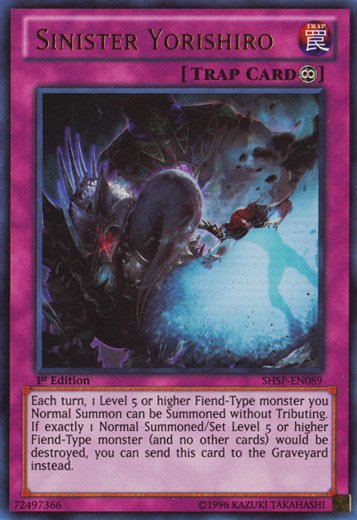 Sinister Yorishiro [SHSP-EN089] Ultra Rare | Odin's Place