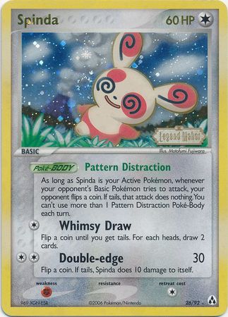 Spinda (26/92) (Stamped) [EX: Legend Maker] | Odin's Place