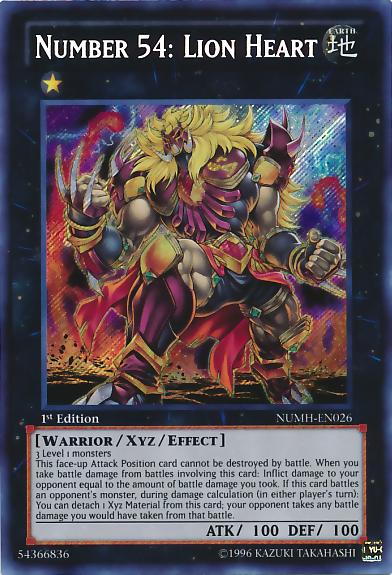 Number 54: Lion Heart [NUMH-EN026] Secret Rare | Odin's Place
