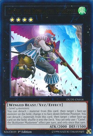 Castel, the Skyblaster Musketeer [DUDE-EN018] Ultra Rare | Odin's Place