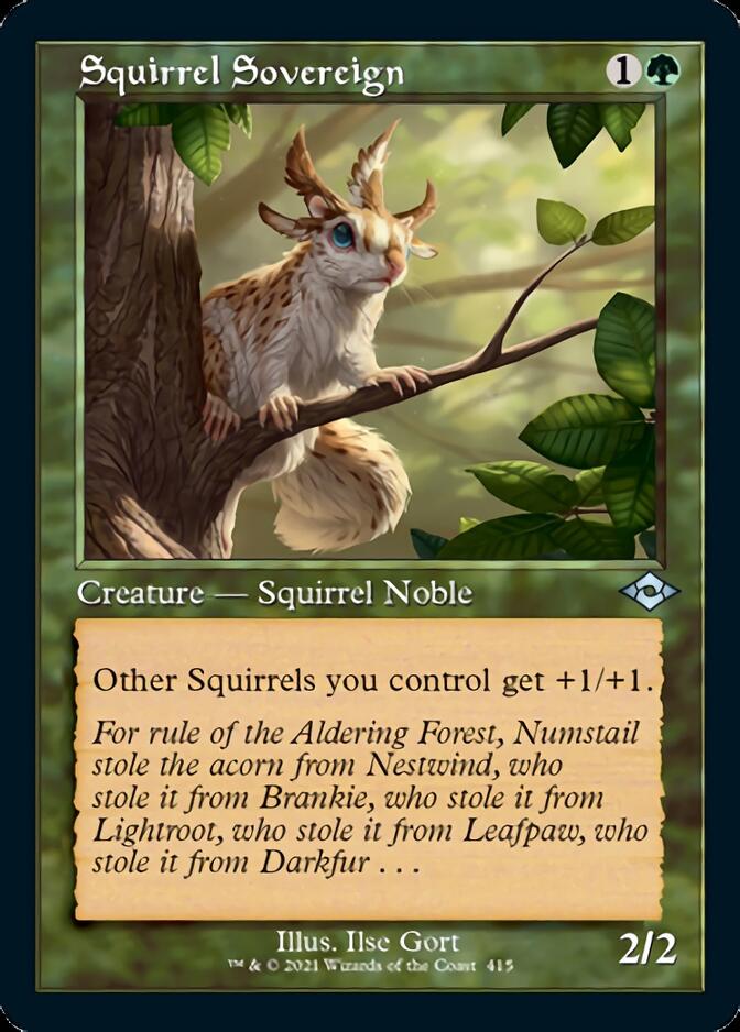 Squirrel Sovereign (Retro Foil Etched) [Modern Horizons 2] | Odin's Place