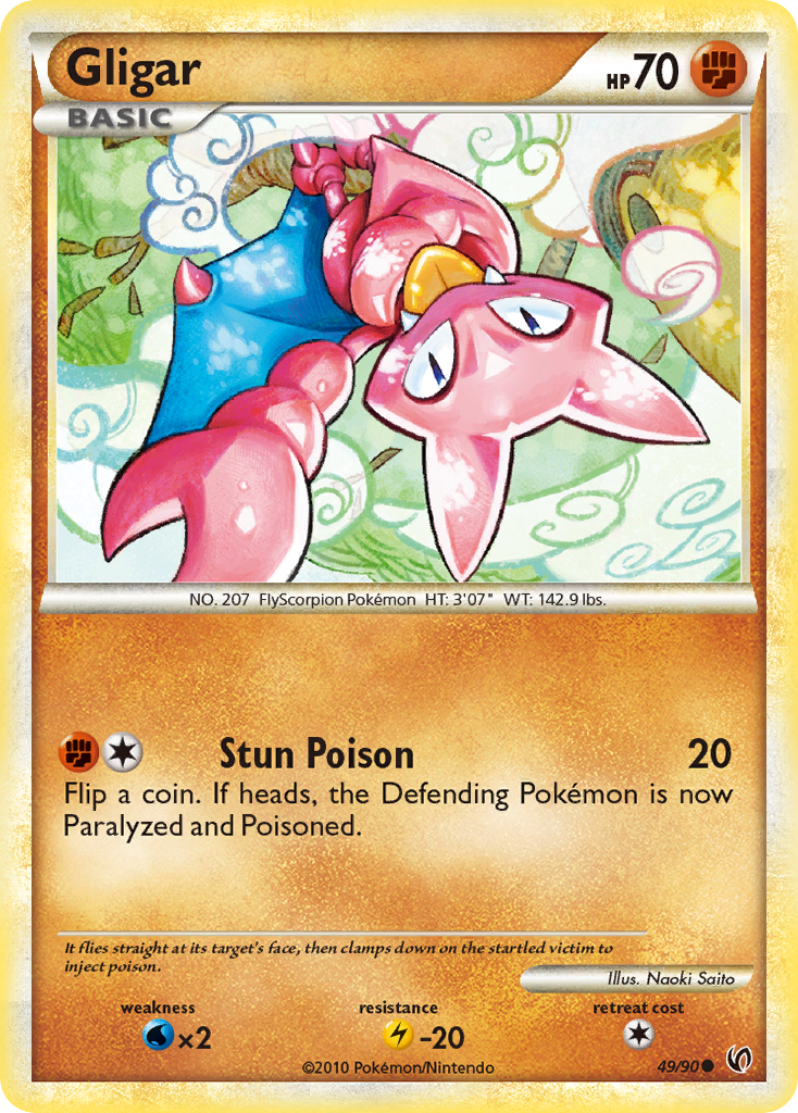 Gligar (49/90) [HeartGold & SoulSilver: Undaunted] | Odin's Place