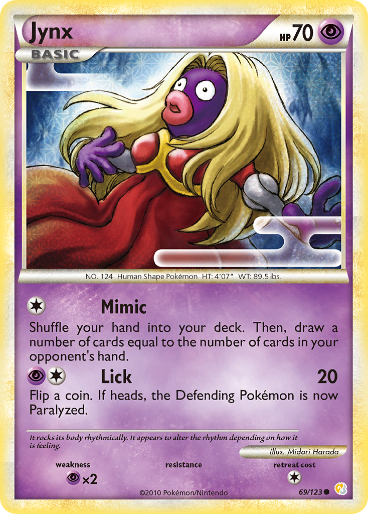 Jynx (69/123) [HeartGold & SoulSilver: Base Set] | Odin's Place