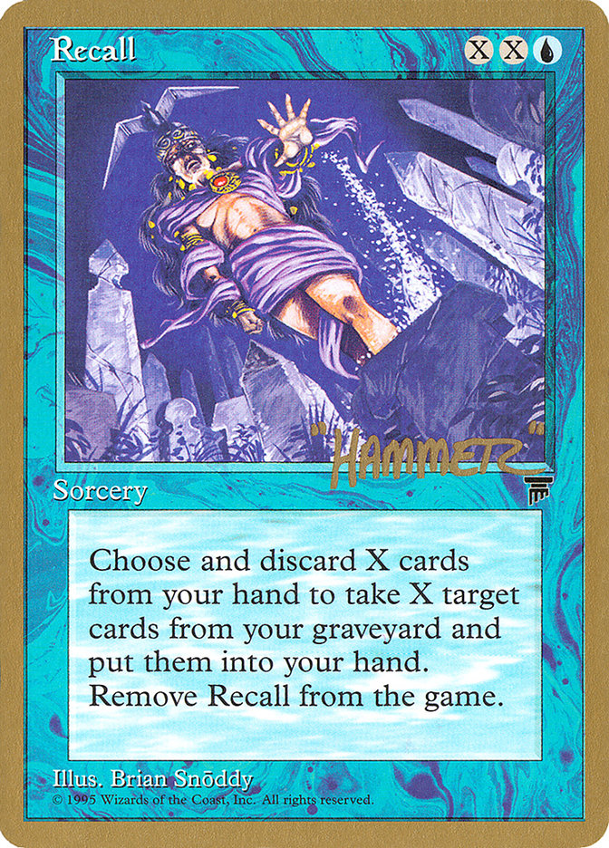 Recall (Shawn "Hammer" Regnier) [Pro Tour Collector Set] | Odin's Place