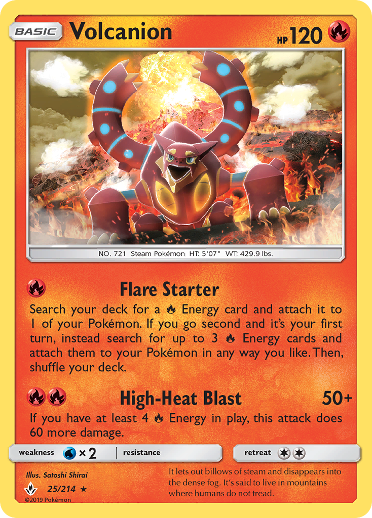 Volcanion (25/214) [Sun & Moon: Unbroken Bonds] | Odin's Place