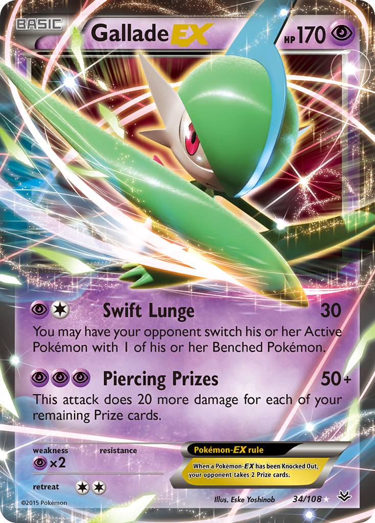 Gallade EX (34/108) [XY: Roaring Skies] | Odin's Place