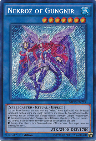Nekroz of Gungnir [MP15-EN219] Secret Rare | Odin's Place