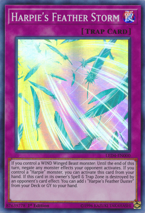 Harpie's Feather Storm [LED4-EN000] Super Rare | Odin's Place