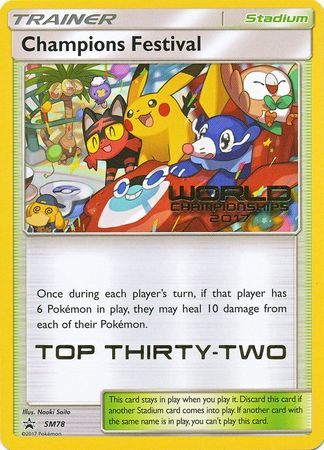 Champions Festival(SM78) (2017 Top Thirty Two) [Sun & Moon: Black Star Promos] | Odin's Place