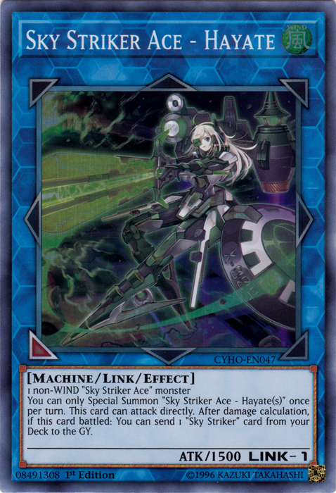 Sky Striker Ace - Hayate [CYHO-EN047] Super Rare | Odin's Place