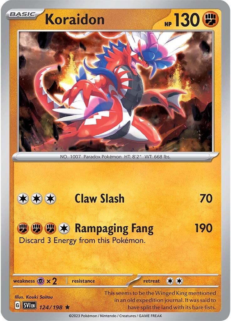 Koraidon (124/198) [Scarlet & Violet: Base Set] | Odin's Place