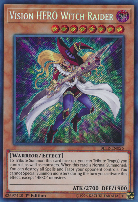 Vision Hero Witch Raider [BLLR-EN026] Secret Rare | Odin's Place
