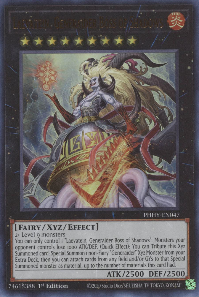 Laevatein, Generaider Boss of Shadows [PHHY-EN047] Ultra Rare | Odin's Place