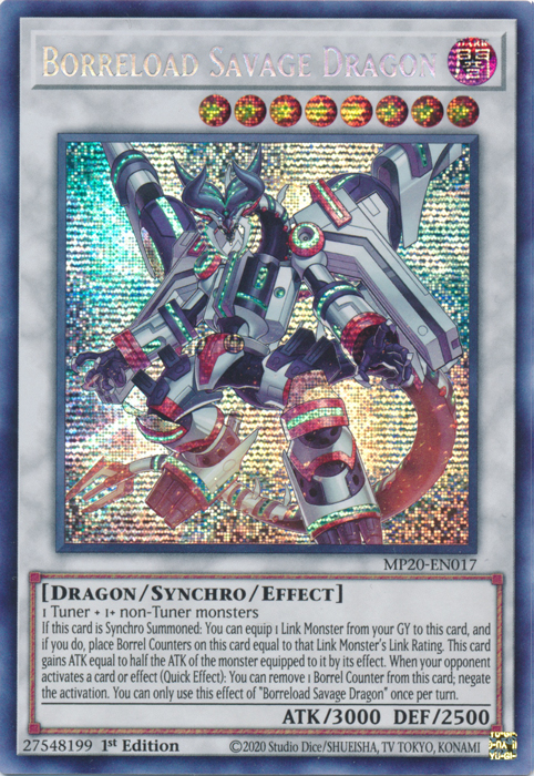 Borreload Savage Dragon [MP20-EN017] Prismatic Secret Rare | Odin's Place