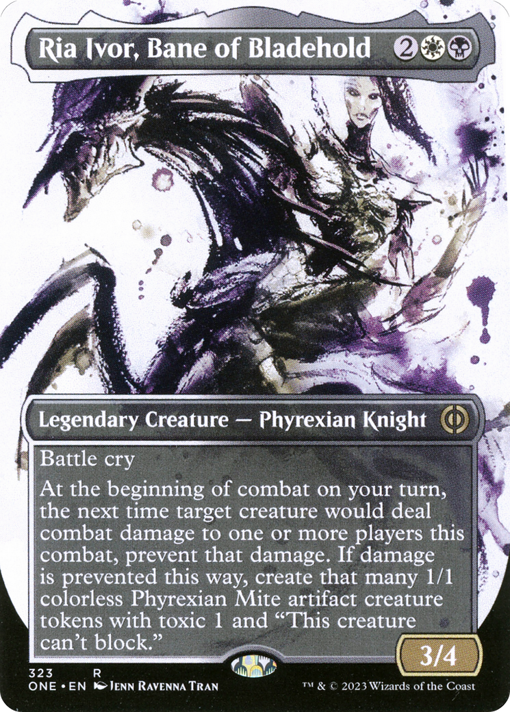 Ria Ivor, Bane of Bladehold (Borderless Ichor) [Phyrexia: All Will Be One] | Odin's Place