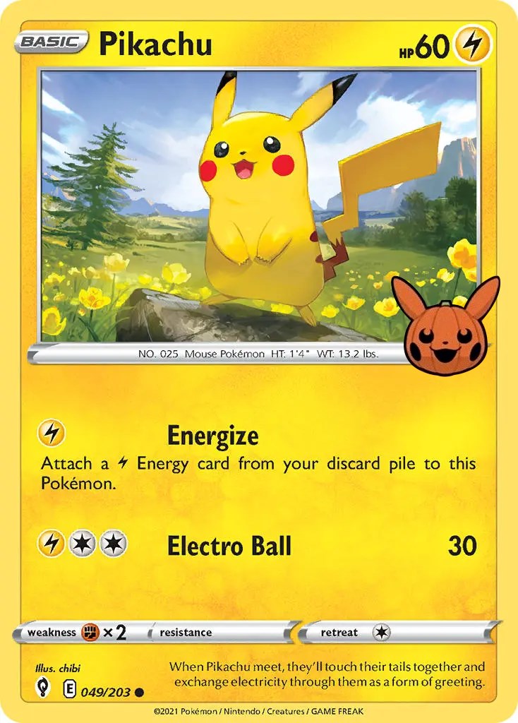 Pikachu (049/203) [Trick or Trade] | Odin's Place