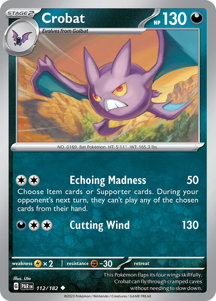 Crobat (112/182) [Scarlet & Violet: Paradox Rift] | Odin's Place