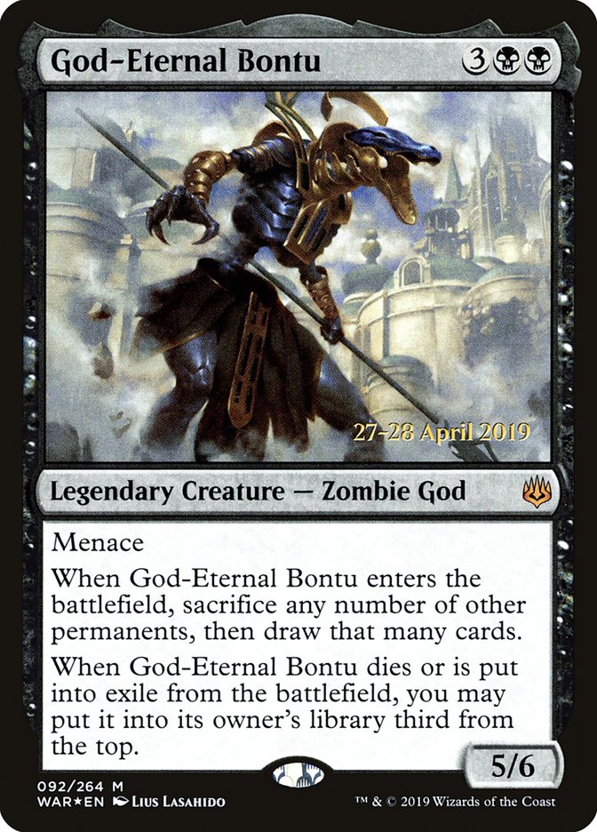 God-Eternal Bontu (92) [War of the Spark Prerelease Promos] | Odin's Place