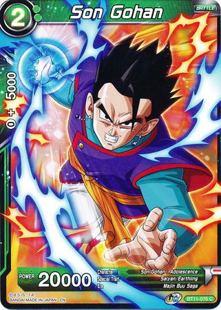 Son Gohan (Green) (BT11-076) [Vermilion Bloodline 2nd Edition] | Odin's Place