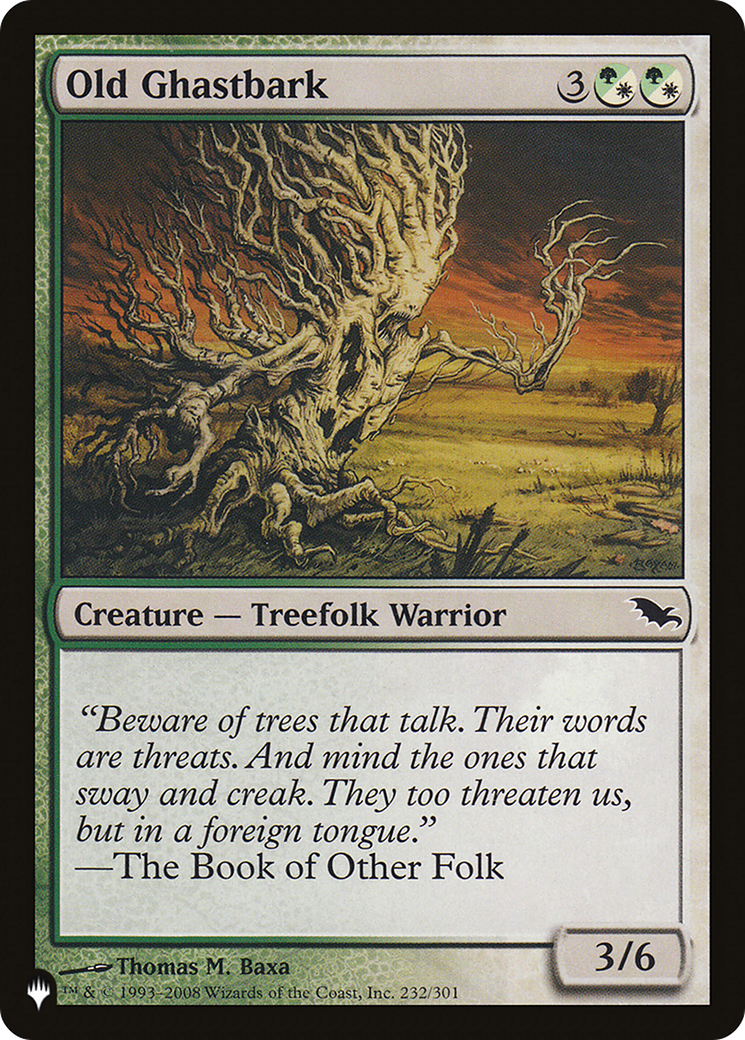 Old Ghastbark [The List] | Odin's Place
