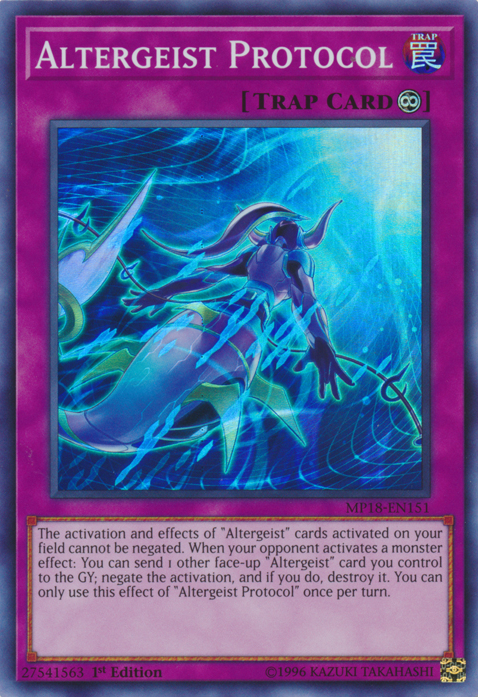 Altergeist Protocol [MP18-EN151] Super Rare | Odin's Place