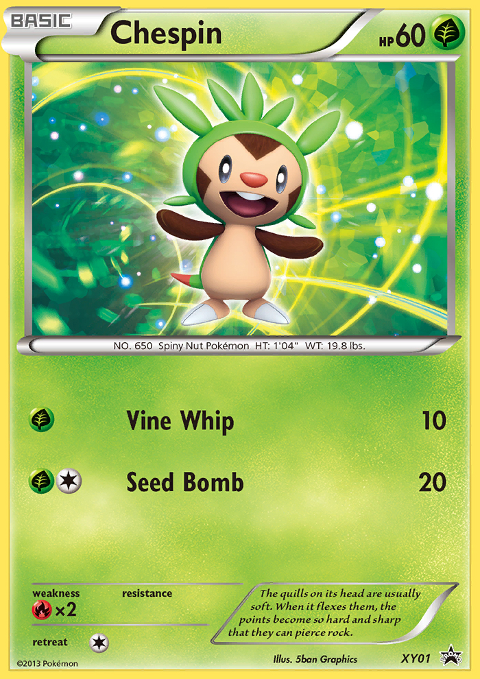 Chespin (XY01) [XY: Black Star Promos] | Odin's Place