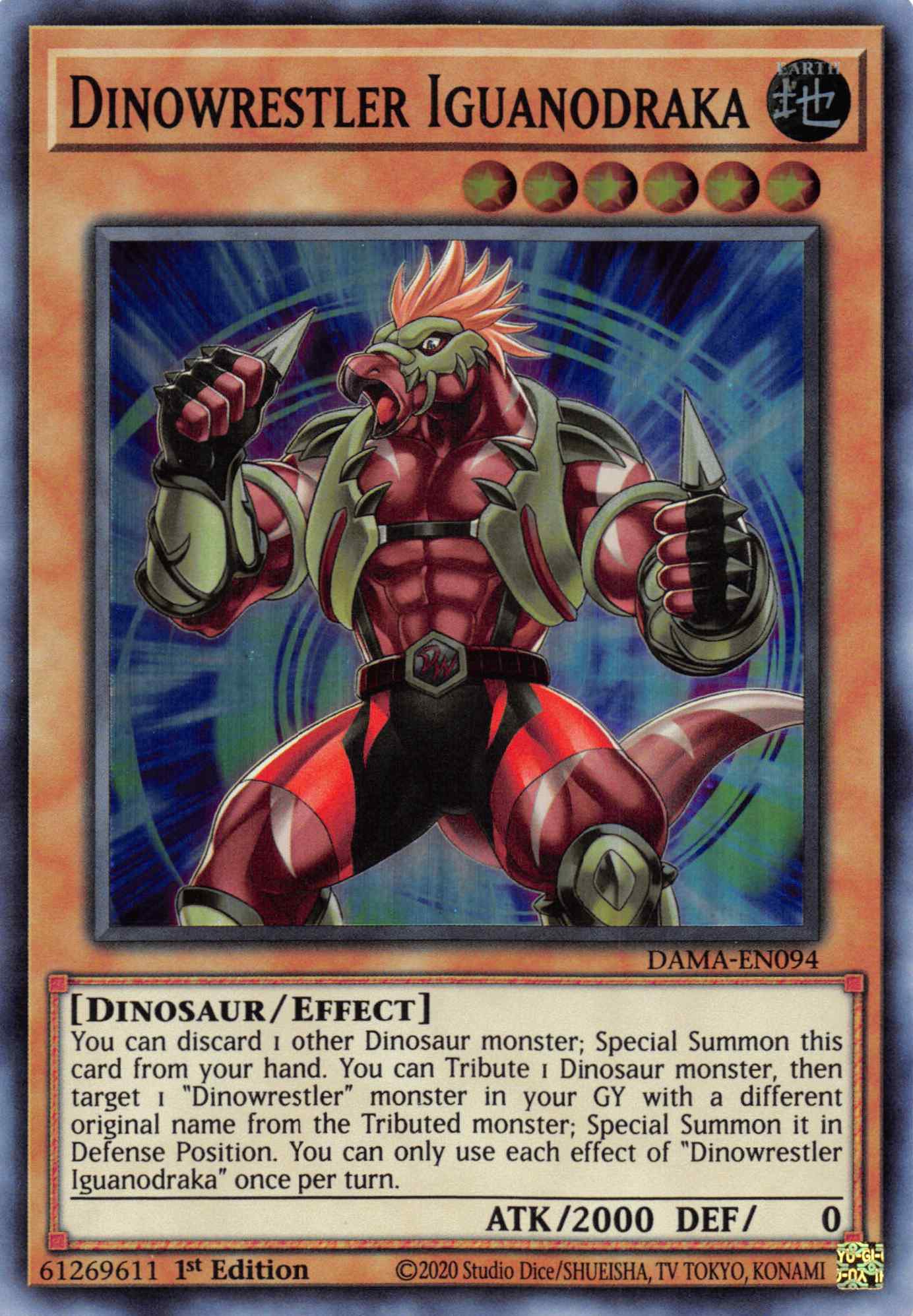 Dinowrestler Iguanodraka [DAMA-EN094] Super Rare | Odin's Place