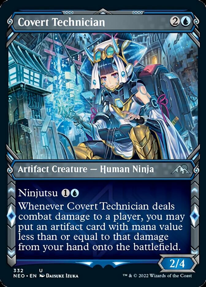 Covert Technician (Showcase Ninja) [Kamigawa: Neon Dynasty] | Odin's Place
