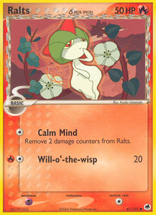 Ralts (61/101) (Delta Species) [EX: Dragon Frontiers] | Odin's Place
