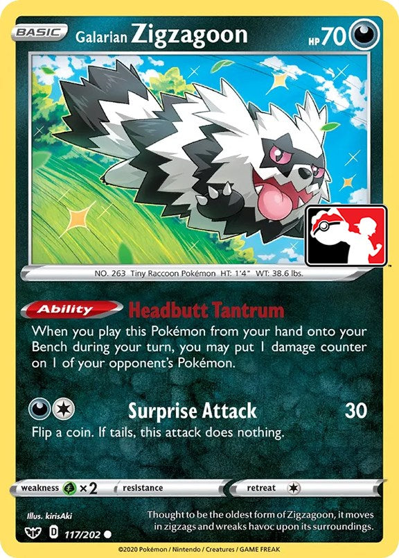 Galarian Zigzagoon (117/202) [Prize Pack Series One] | Odin's Place