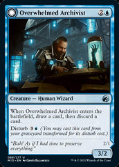 Overwhelmed Archivist // Archive Haunt [Innistrad: Midnight Hunt] | Odin's Place