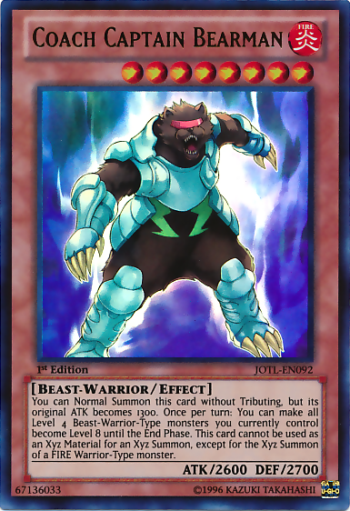 Coach Captain Bearman [JOTL-EN092] Ultra Rare | Odin's Place